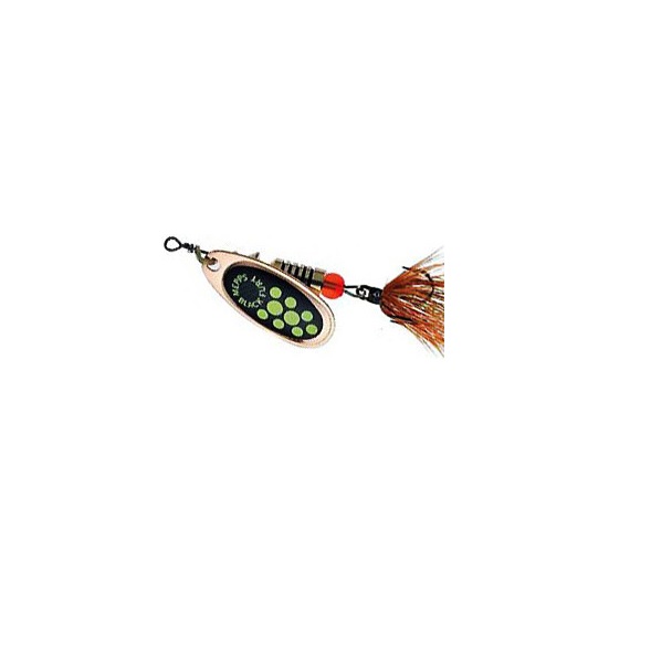 фото Блесна вращающаяся mepps black fury mouche, 00, copper/chartreuse