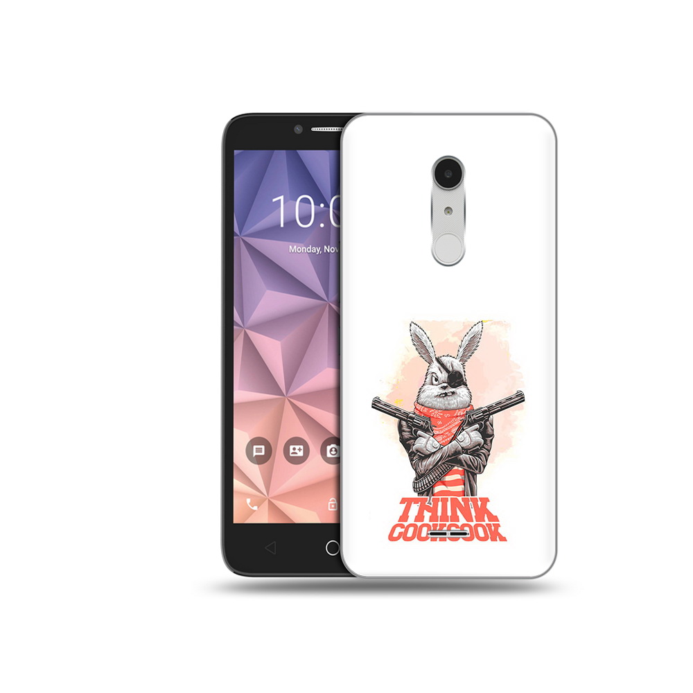 

Чехол MyPads Tocco для Alcatel A3 XL кролик пират, Прозрачный, Tocco