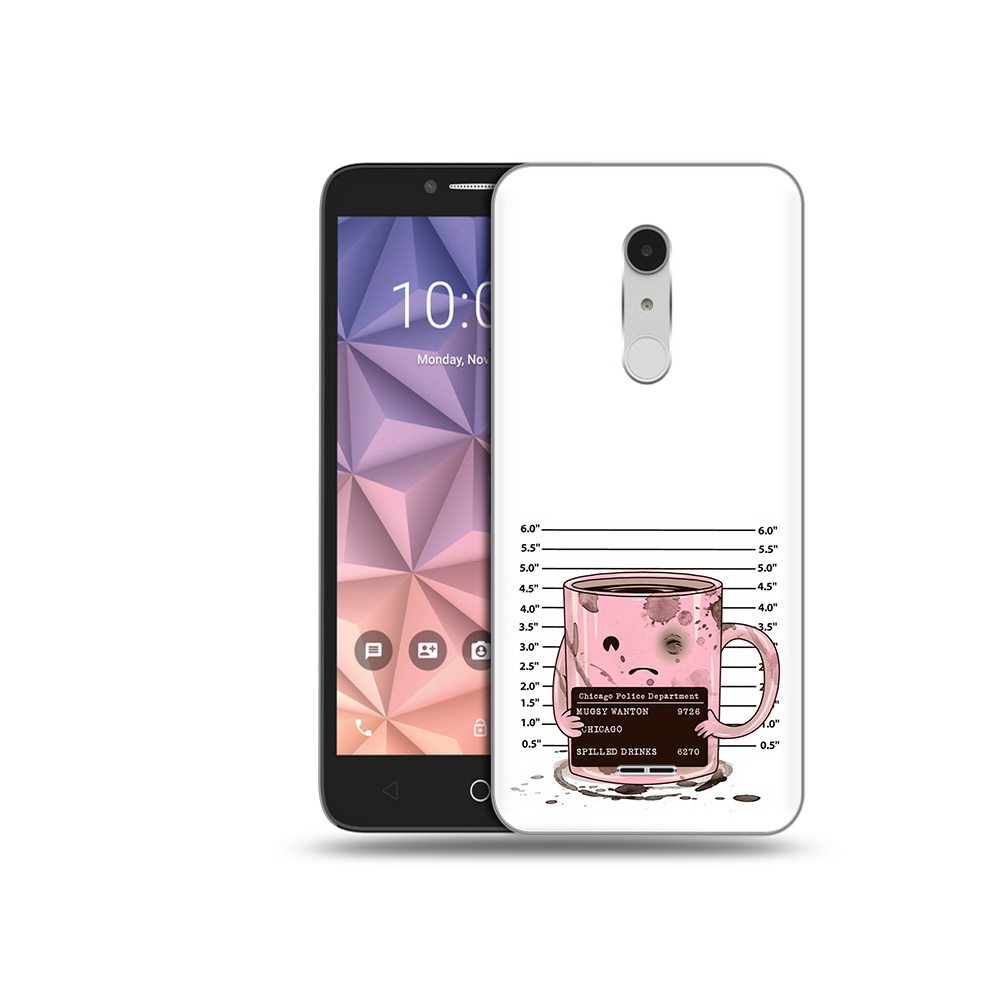

Чехол MyPads Tocco для Alcatel A3 XL кружка, Прозрачный, Tocco