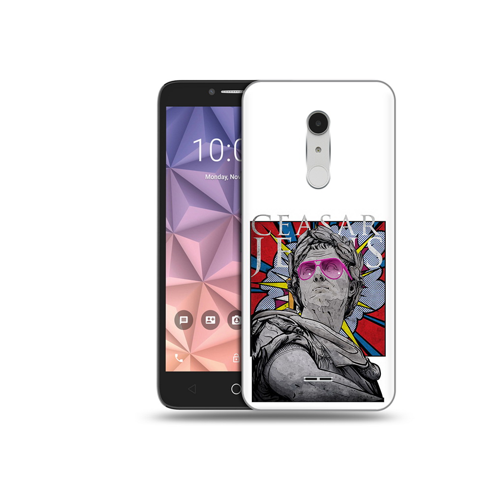 

Чехол MyPads Tocco для Alcatel A3 XL крутая статуя свободы, Прозрачный, Tocco