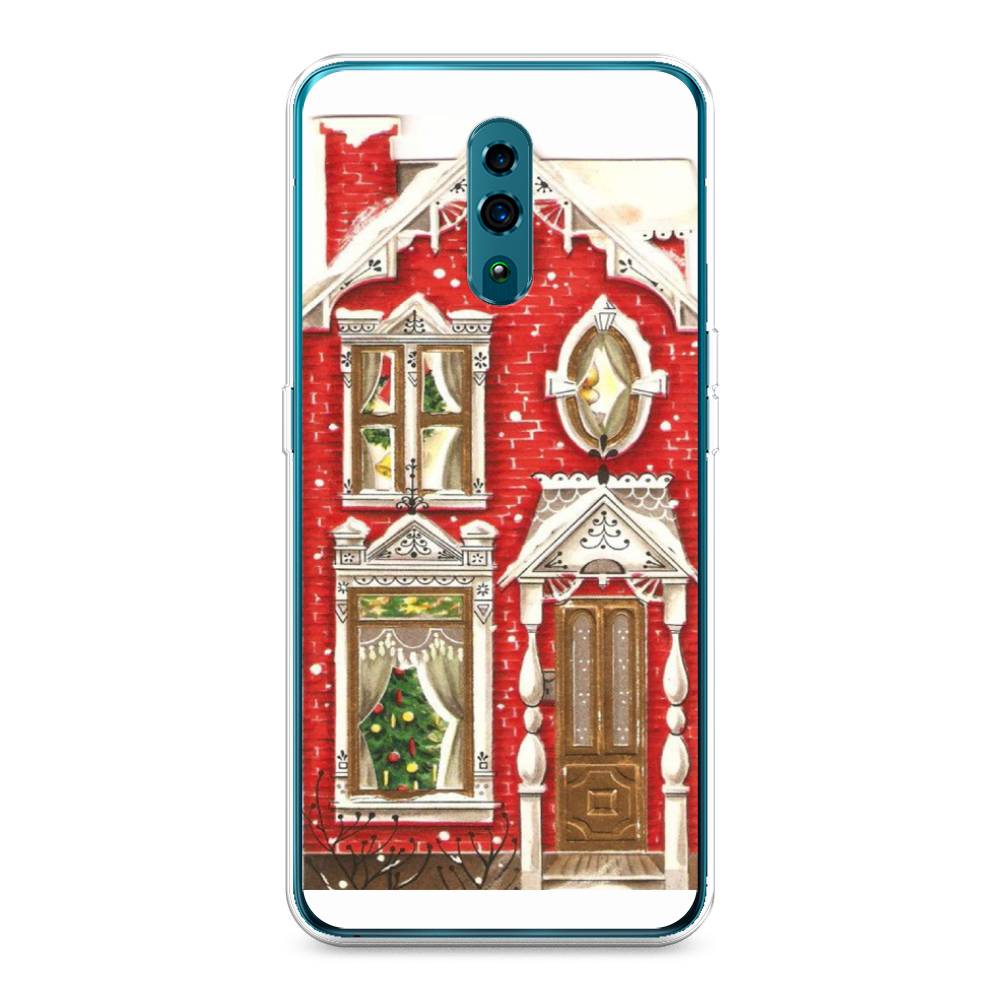 

Чехол для Oppo Reno "Пряничный домик", Белый;красный;зеленый, 250750-5