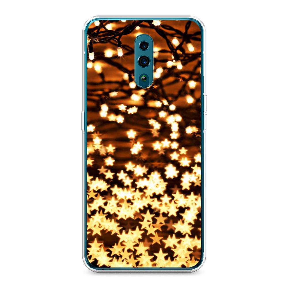 

Чехол для Oppo Reno "Новогодняя гирлянда", Золотистый, 250750-5