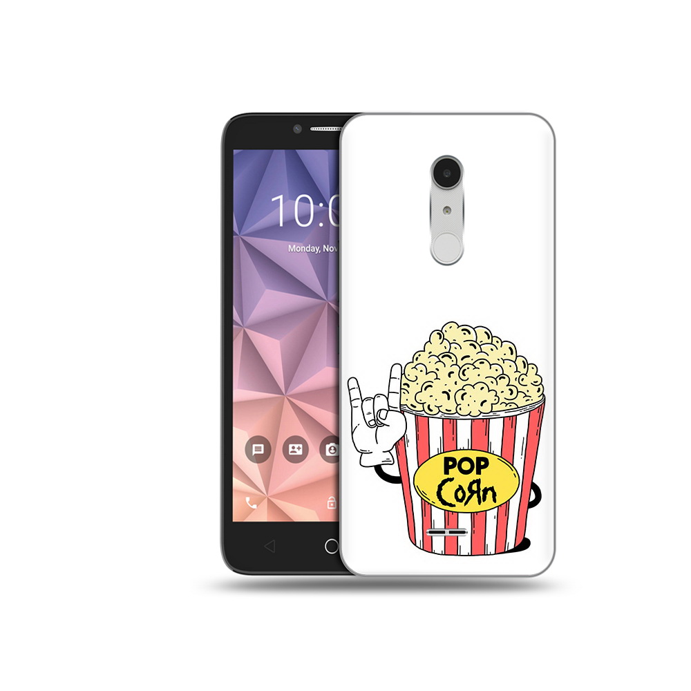 

Чехол MyPads Tocco для Alcatel A3 XL крутой попкорн, Прозрачный, Tocco