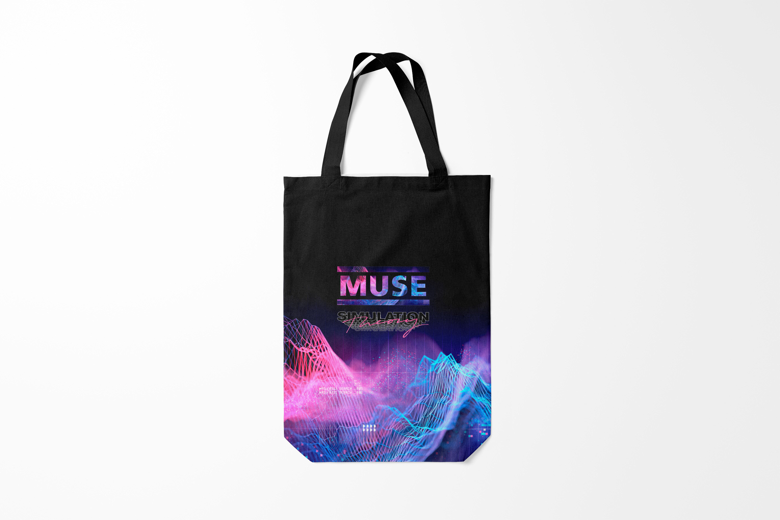 

Сумка шoппер унисекс Burnettie Muse Cyber, черный, Muse Cyber