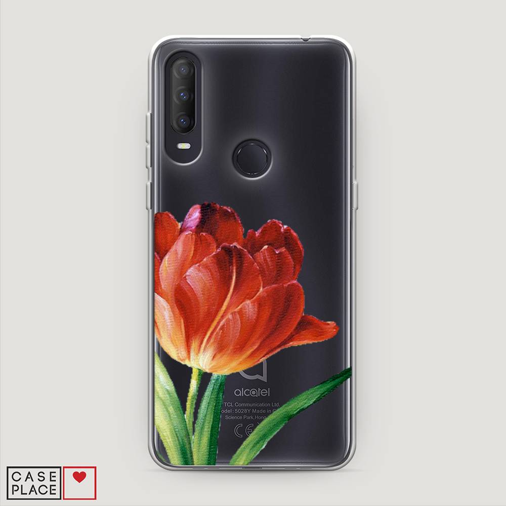 

Чехол Awog на Alcatel 1S (2020) / Алкатель 1S (2020) "Красный тюльпан", Разноцветный, 170850-8