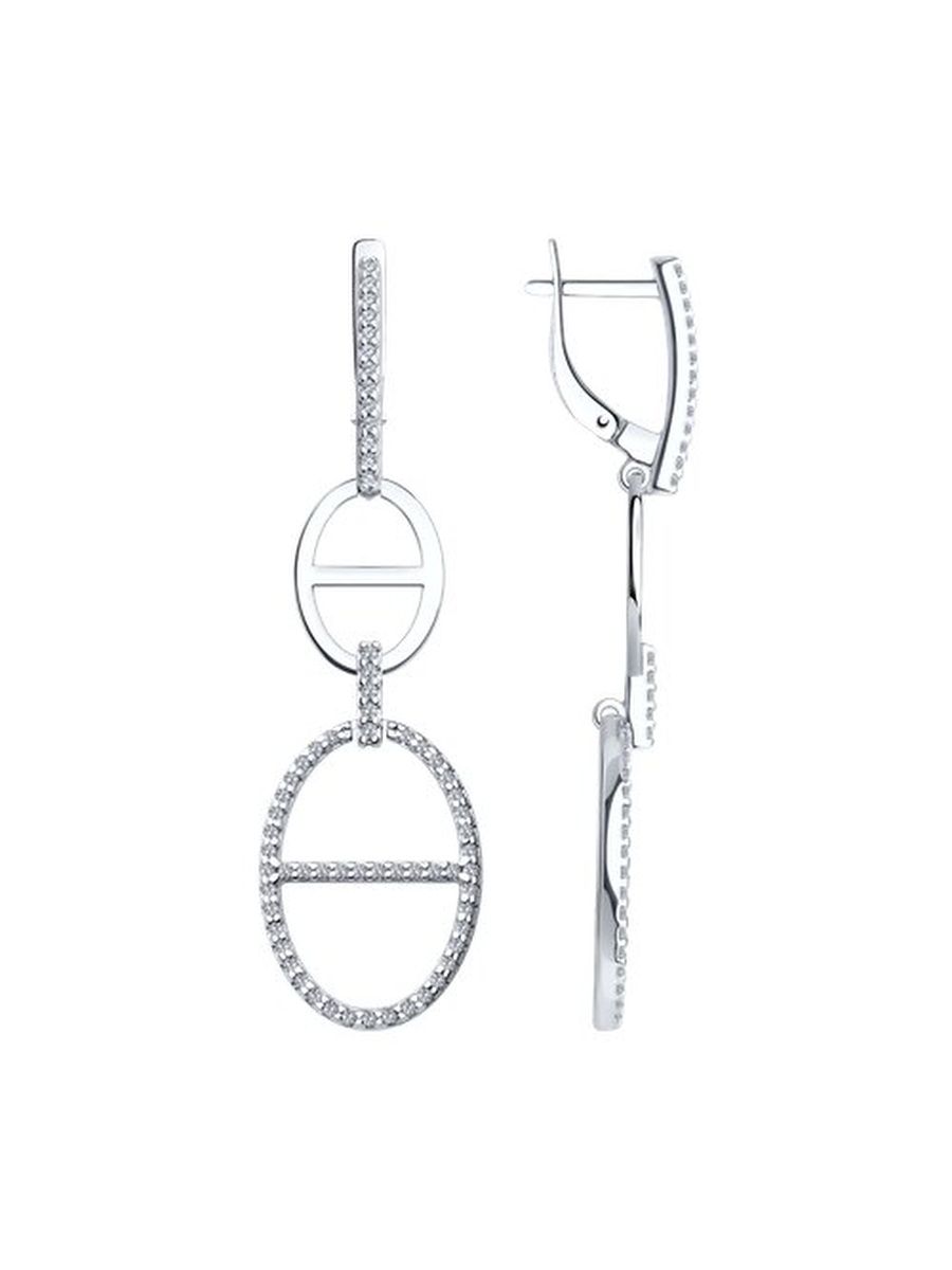 

Серьги из серебра TEO MAORI 894025793, фианит, 894025793