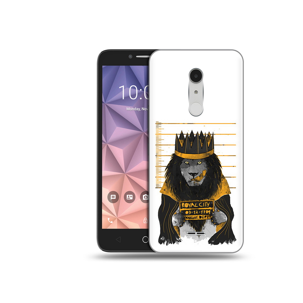 

Чехол MyPads Tocco для Alcatel A3 XL лев в законе, Прозрачный, Tocco