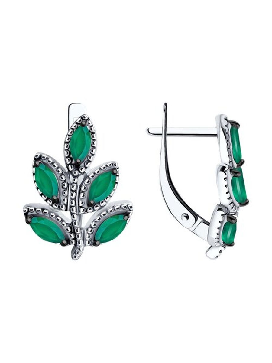 

Серьги из серебра TEO MAORI 892022766, агат, 892022766
