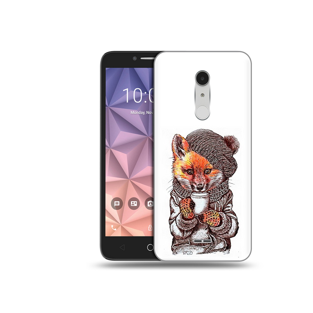 

Чехол MyPads Tocco для Alcatel A3 XL лиса в шапке, Tocco