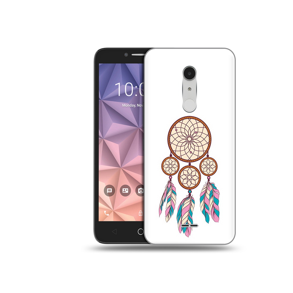 

Чехол MyPads Tocco для Alcatel A3 XL ловец снов бежевый, Прозрачный, Tocco