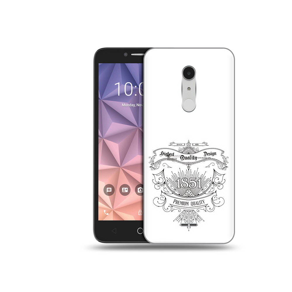 

Чехол MyPads Tocco для Alcatel A3 XL логотип 1851 год, Прозрачный, Tocco