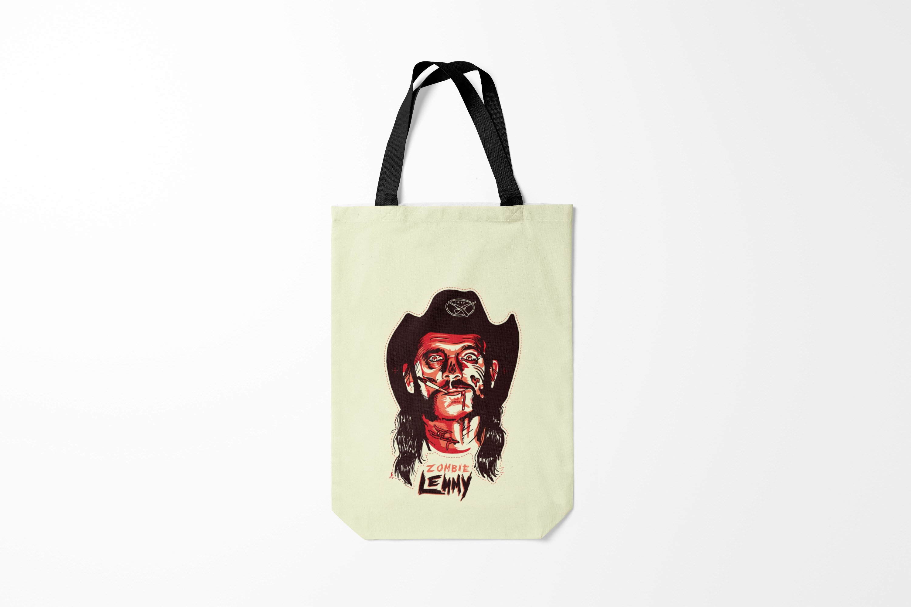 

Сумка шoппер унисекс Burnettie Motorhead Zombie Lemmy, черный, Motorhead Zombie Lemmy