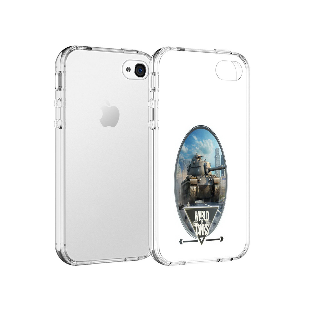 

Чехол MyPads Tocco для Apple iPhone 4 игра с танками, Прозрачный, Tocco
