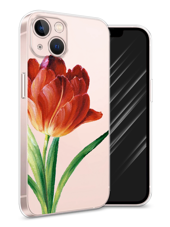 

Чехол Awog на Apple iPhone 13 / Айфон 13 "Красный тюльпан", Разноцветный, 14250-8