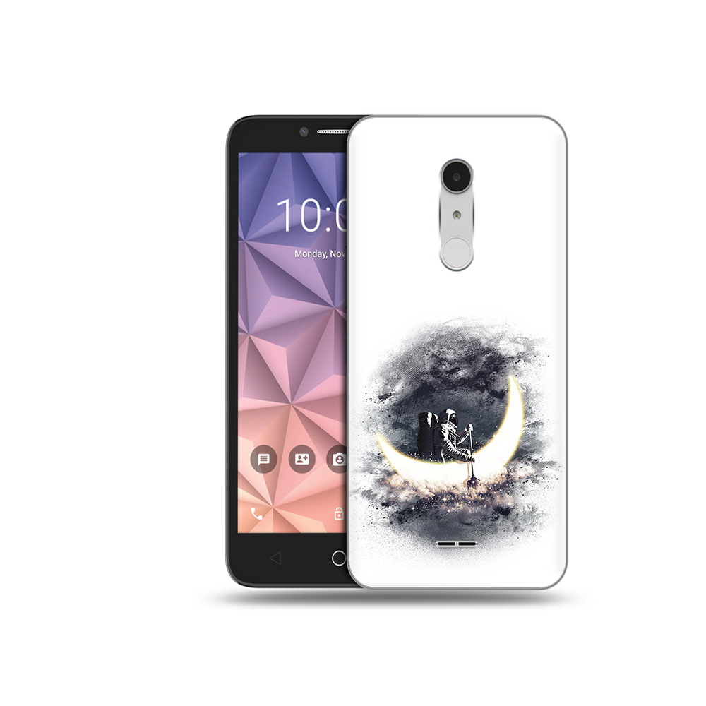 

Чехол MyPads Tocco для Alcatel A3 XL лунный путешественник, Прозрачный, Tocco