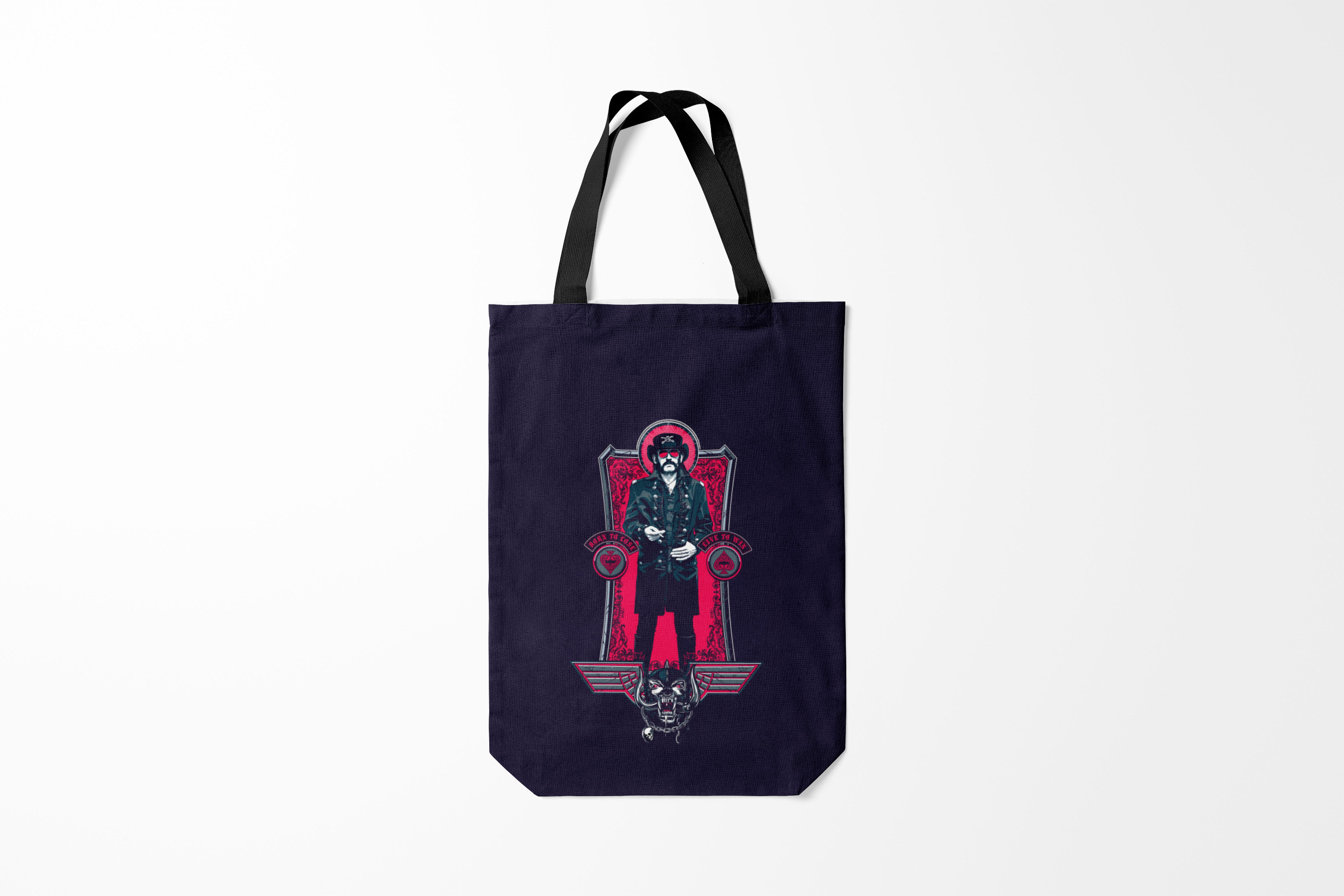 

Сумка шoппер унисекс Burnettie Motorhead King Lemmy, фиолетовый, Motorhead King Lemmy