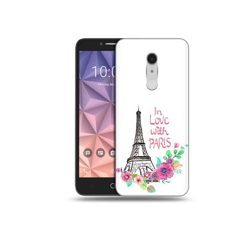 

Чехол MyPads Tocco для Alcatel A3 XL любимый париж, Прозрачный, Tocco