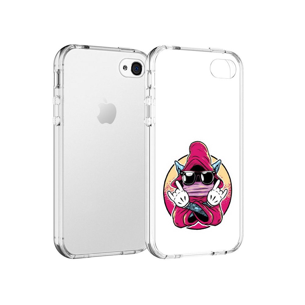 

Чехол MyPads Tocco для Apple iPhone 4 йоу, Прозрачный, Tocco
