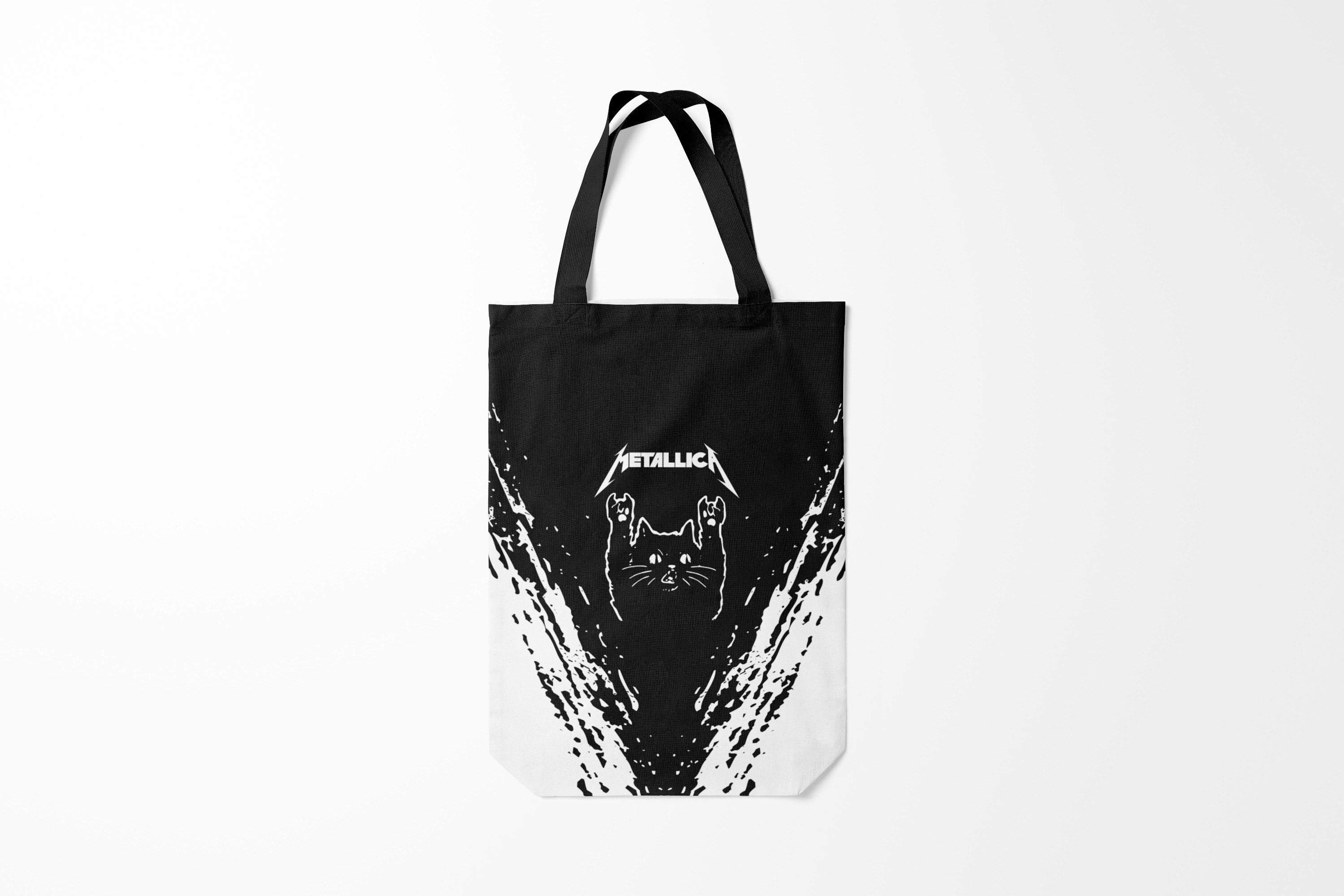 

Сумка шoппер унисекс Burnettie Metallica Мяуталлика Meowtallica., черный, Metallica Мяуталлика Meowtallica.