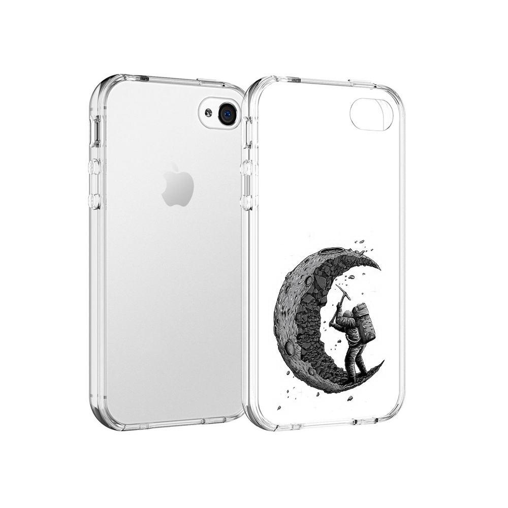 

Чехол MyPads Tocco для Apple iPhone 4 камненная луна, Прозрачный, Tocco