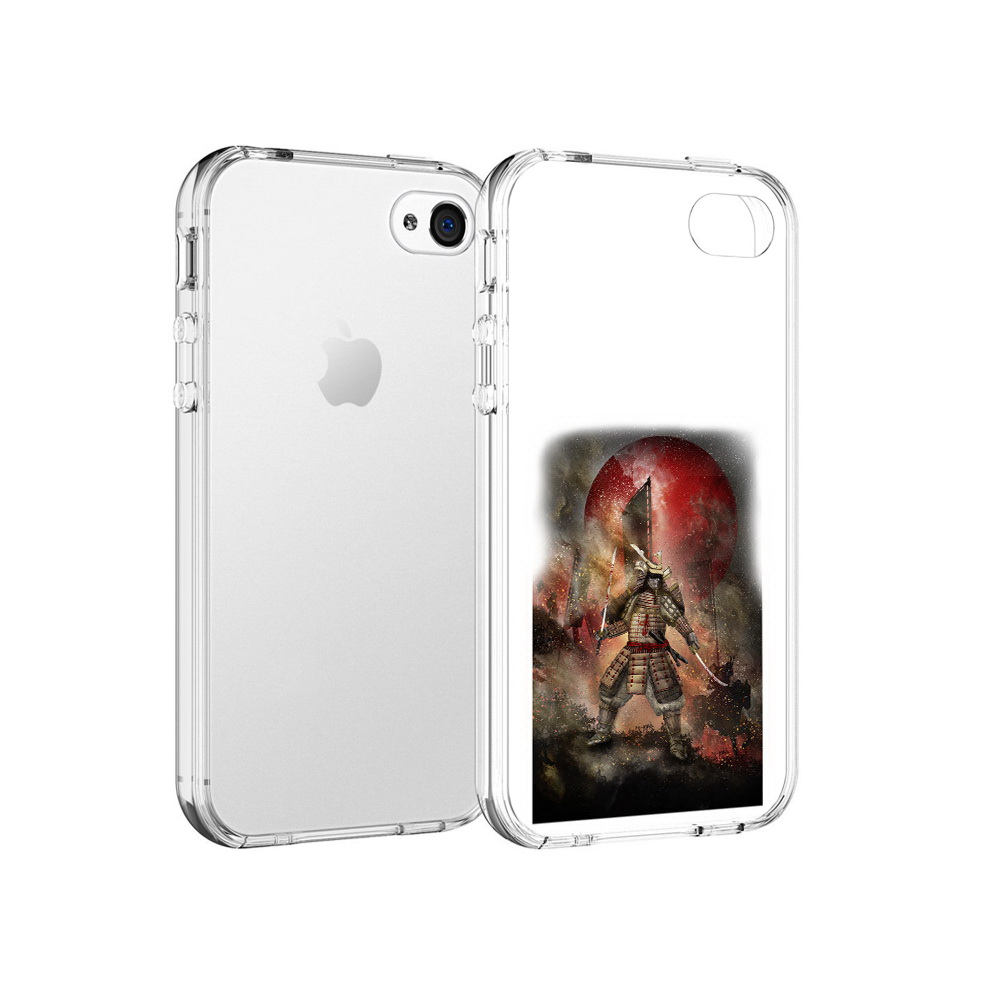 

Чехол MyPads Tocco для Apple iPhone 4 китайскийвоин, Прозрачный, Tocco