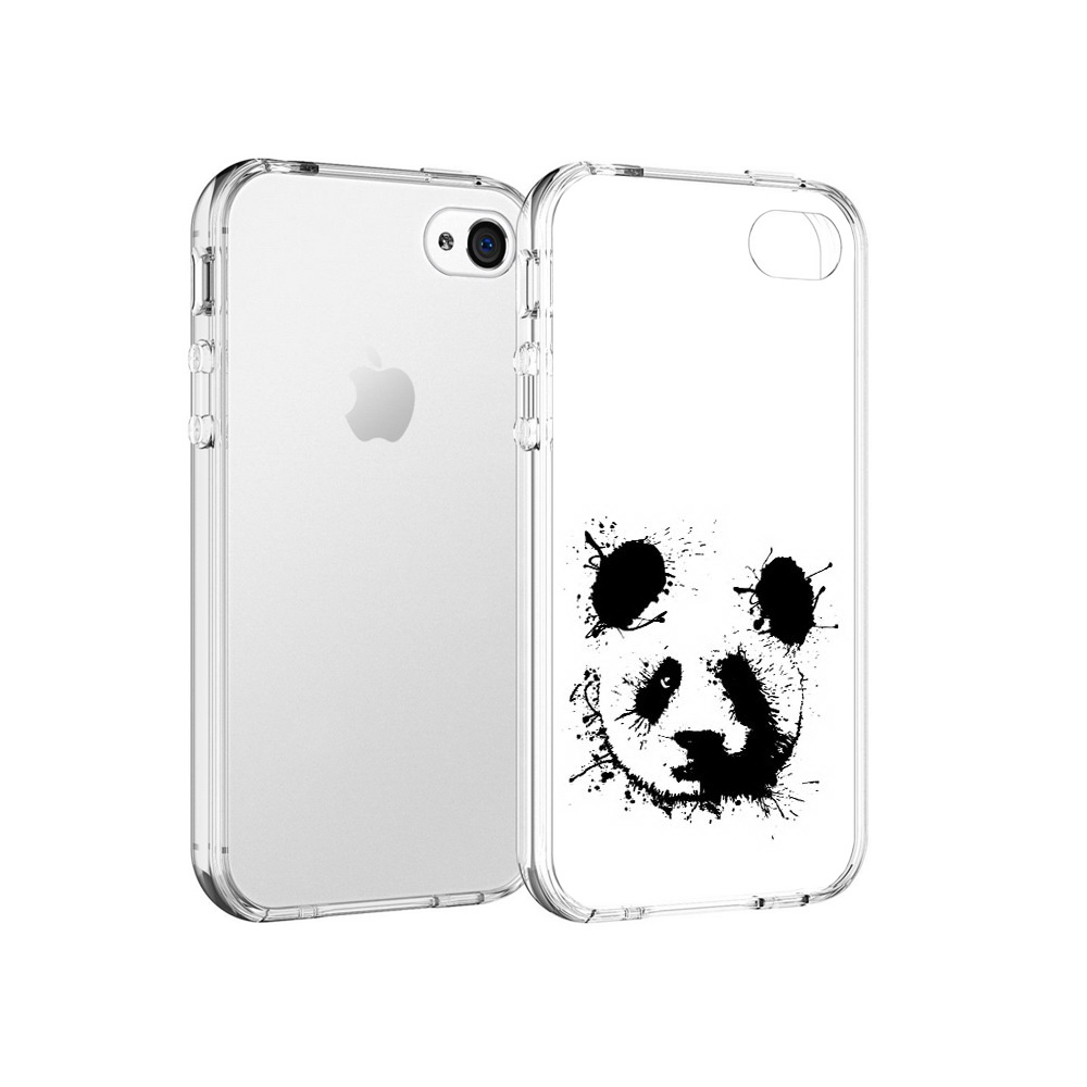 

Чехол MyPads Tocco для Apple iPhone 4 клякса-панда, Прозрачный, Tocco