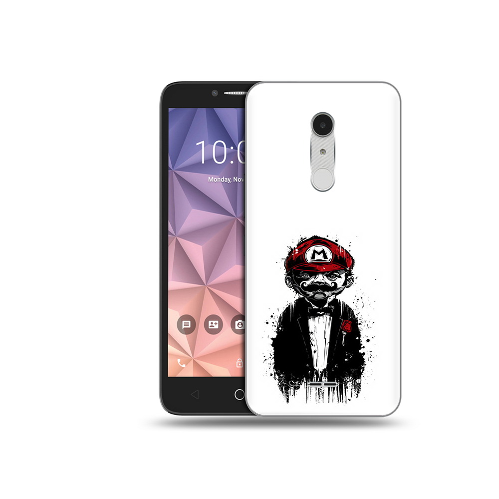

Чехол MyPads Tocco для Alcatel A3 XL марио, Прозрачный, Tocco