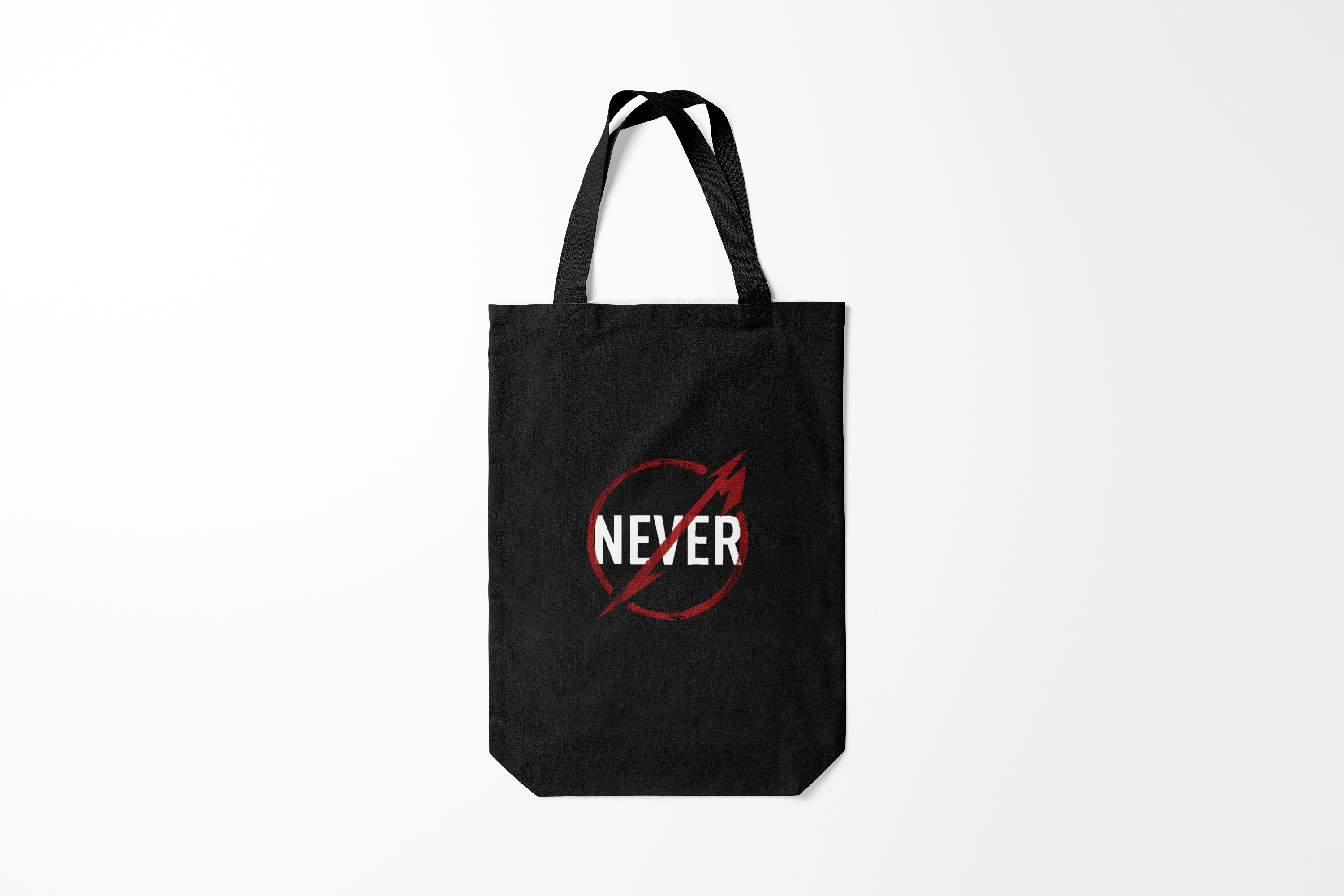 

Сумка шoппер унисекс Burnettie Metallica Never, черный, Metallica Never