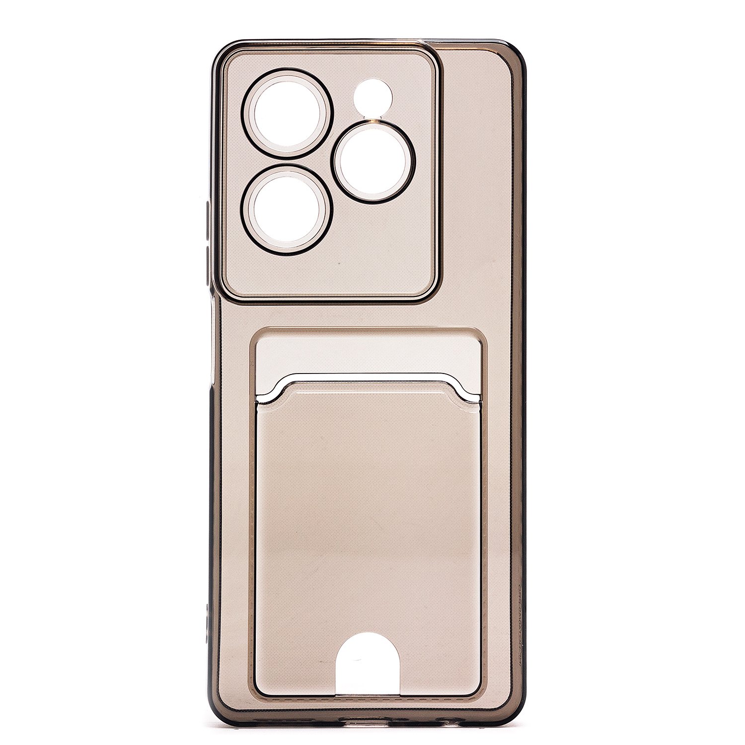 

Чехол для Infinix Hot 40 (X6836), 40 Pro (X6837) силиконовый с картхолдером 7 черный