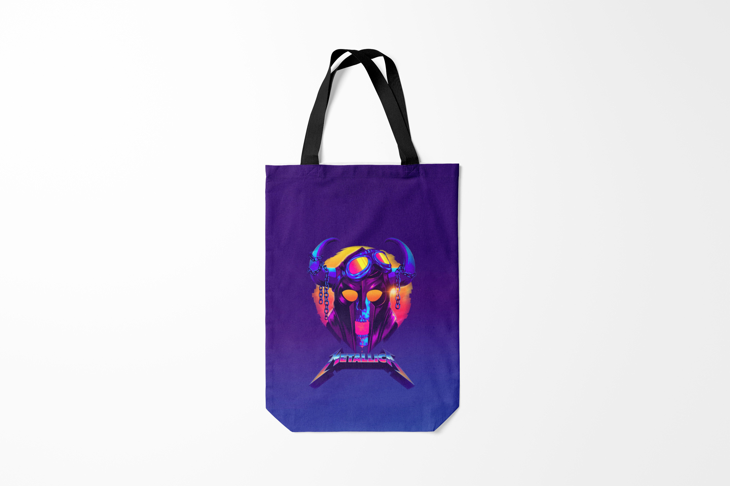 

Сумка шoппер унисекс Burnettie Metallica Neon, черный, Metallica Neon