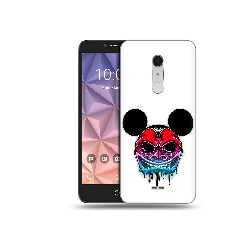 

Чехол MyPads Tocco для Alcatel A3 XL микки в маске, Прозрачный, Tocco