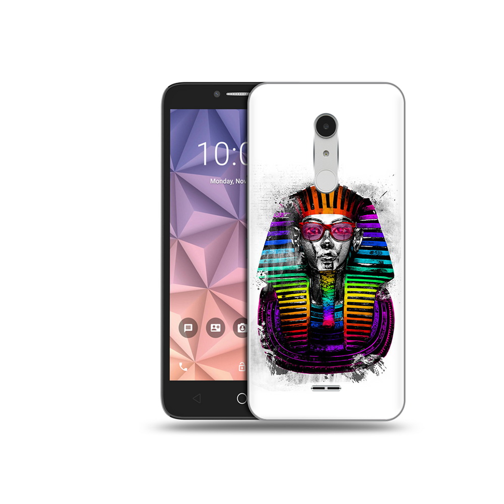 

Чехол MyPads Tocco для Alcatel A3 XL модная богиня, Прозрачный, Tocco