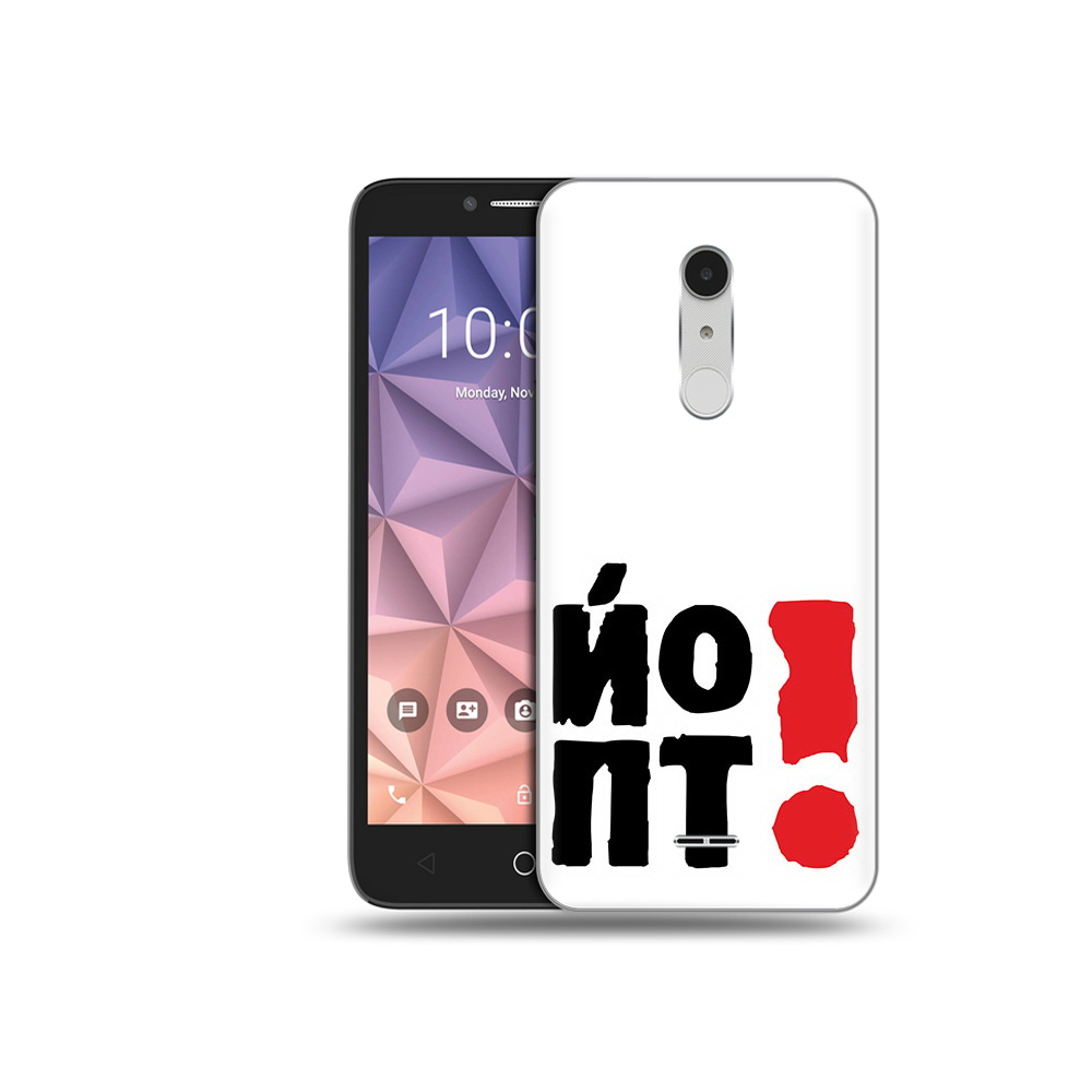 

Чехол MyPads Tocco для Alcatel A3 XL надписть абстракция, Прозрачный, Tocco