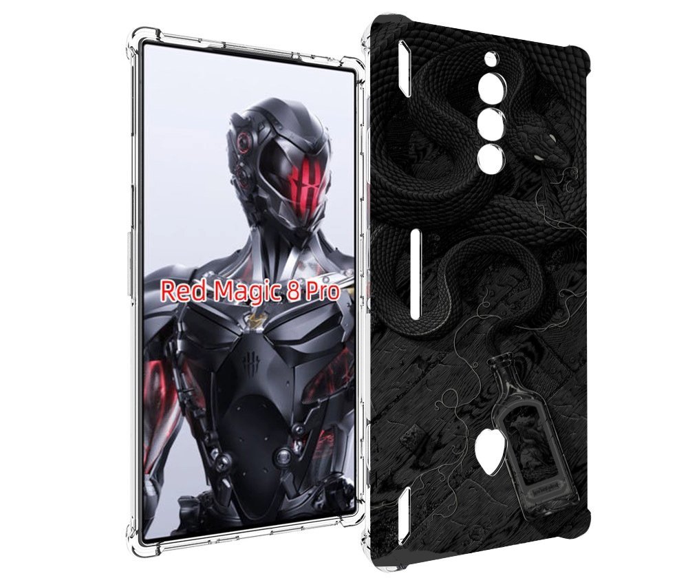 

Чехол MyPads змея с бутылкой для ZTE Nubia Red Magic 8 Pro / Red Magic 8 Pro Plus, Tocco