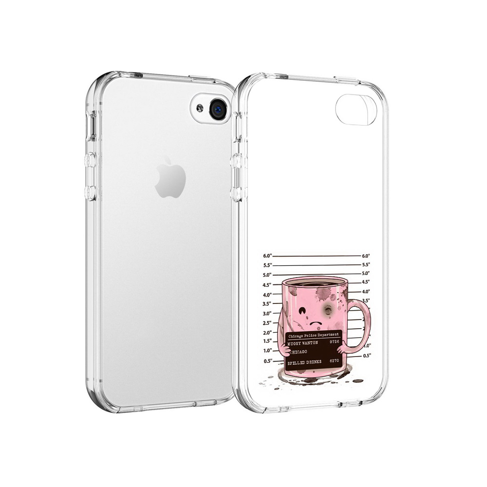

Чехол MyPads Tocco для Apple iPhone 4 кружка, Прозрачный, Tocco
