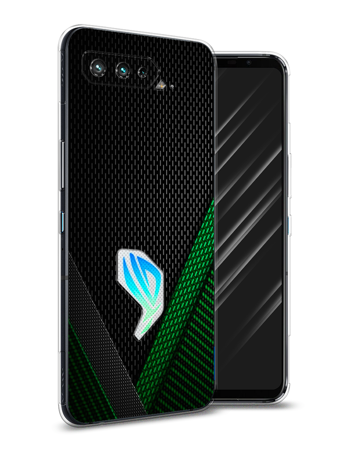 

Чехол Awog на Asus ROG Phone 5S "Зеленый карбон", Черный;зеленый, 44550-3