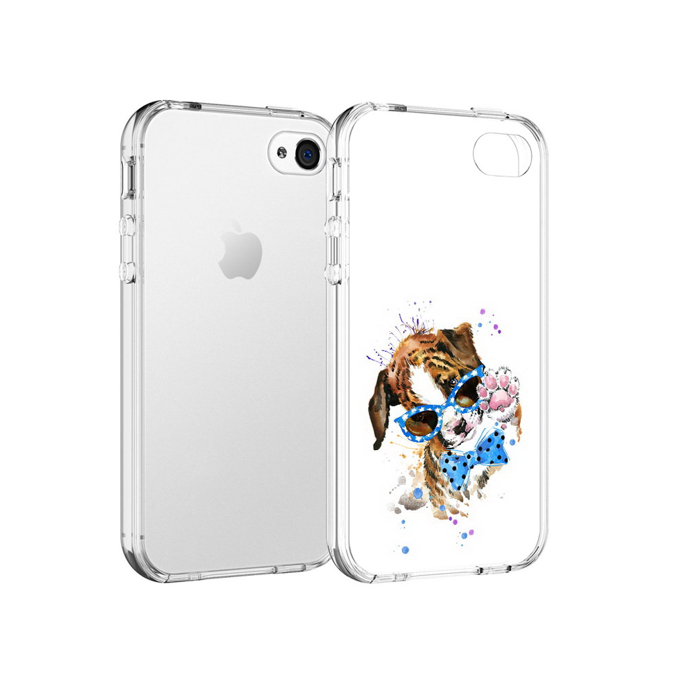 

Чехол MyPads Tocco для Apple iPhone 4 лапочка, Прозрачный, Tocco