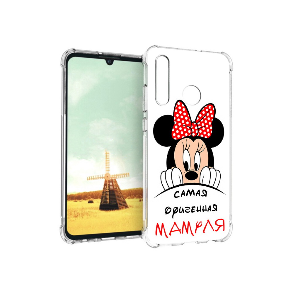 

Чехол MyPads Tocco для Huawei P Smart+ Самая лучшая мамуля Мини Маус, Прозрачный, Tocco