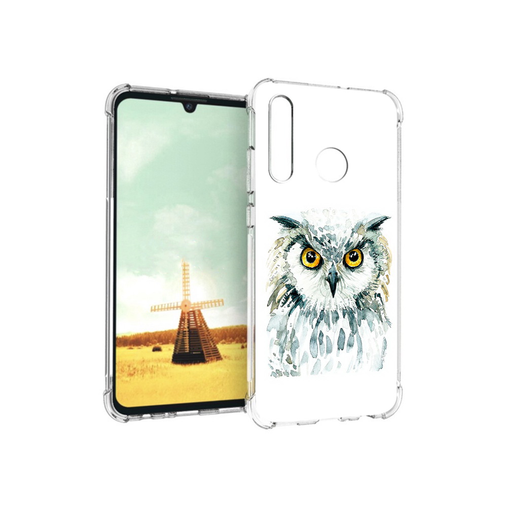 

Чехол MyPads Tocco для Huawei P Smart+ Серьезная сова, Прозрачный, Tocco