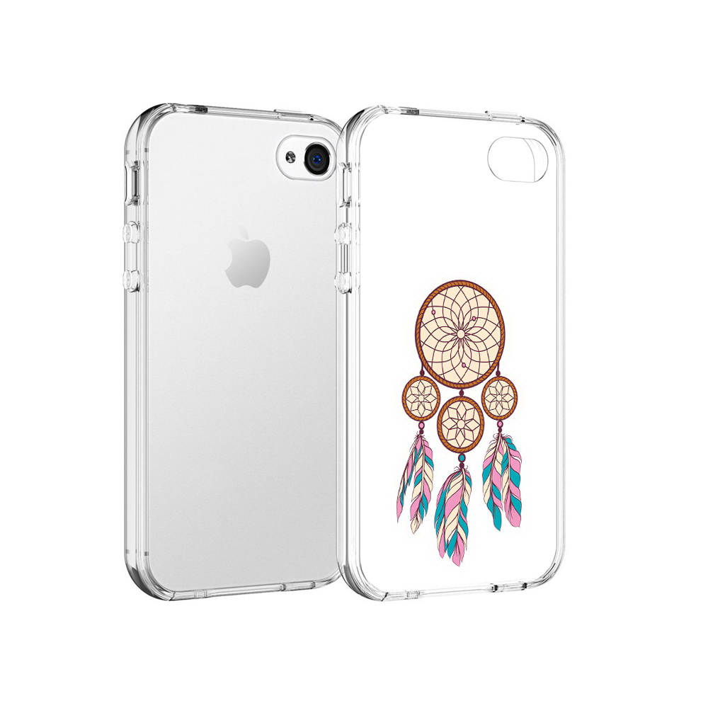 

Чехол MyPads Tocco для Apple iPhone 4 ловец снов бежевый, Прозрачный, Tocco