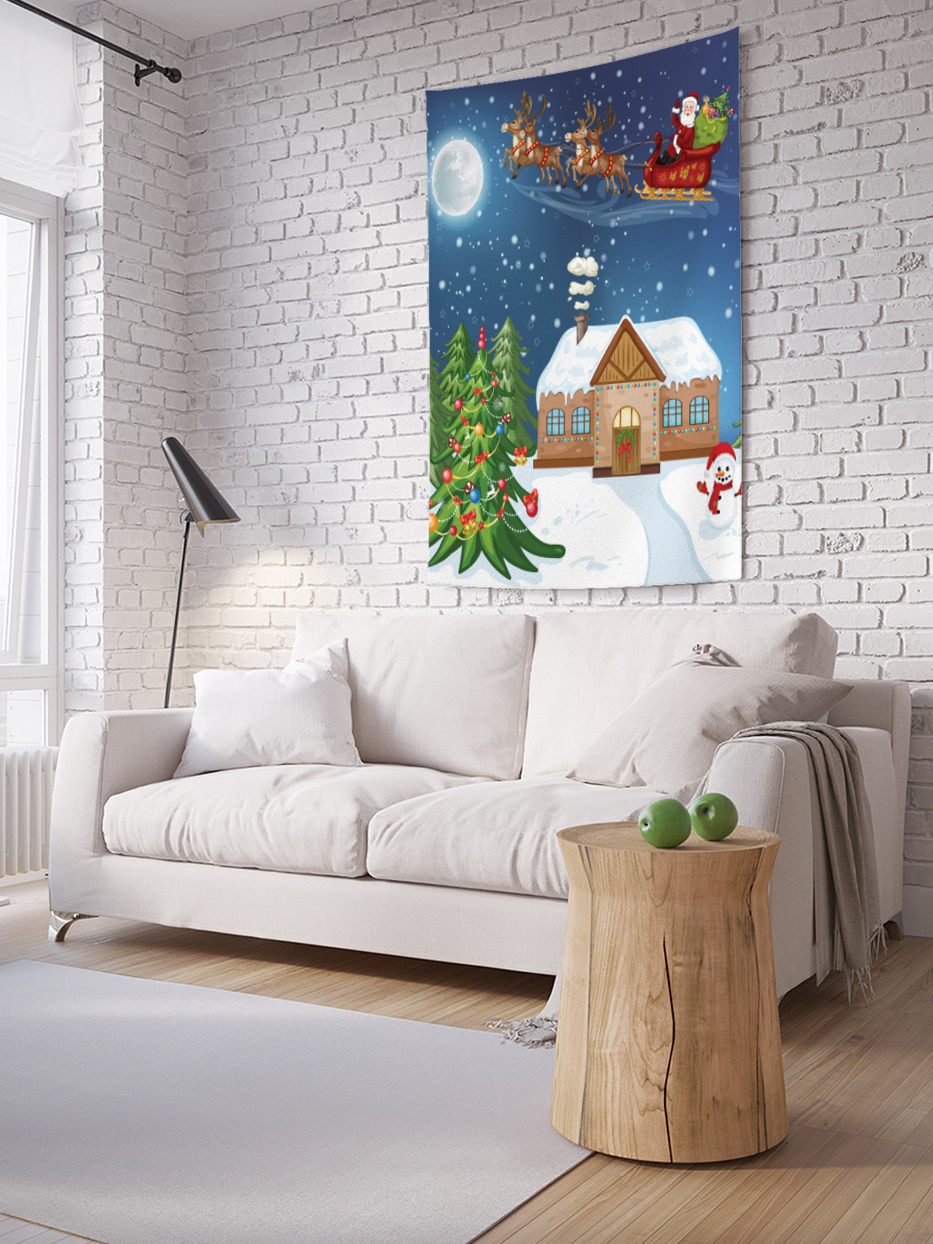 

Вертикальное фотопанно на стену JoyArty Встреча с Сантой 100x150 см, Встреча с Сантой