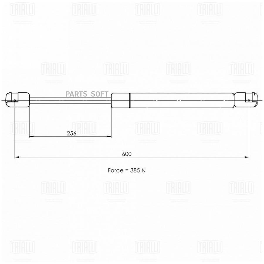 

TRIALLI Упор газовый амортизатор крышки багажника 1шт