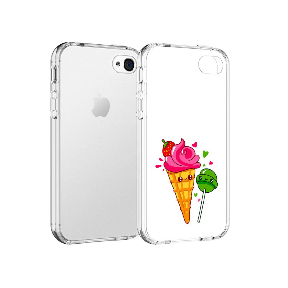 

Чехол MyPads Tocco для Apple iPhone 4 Вкусняшки, Прозрачный, Tocco