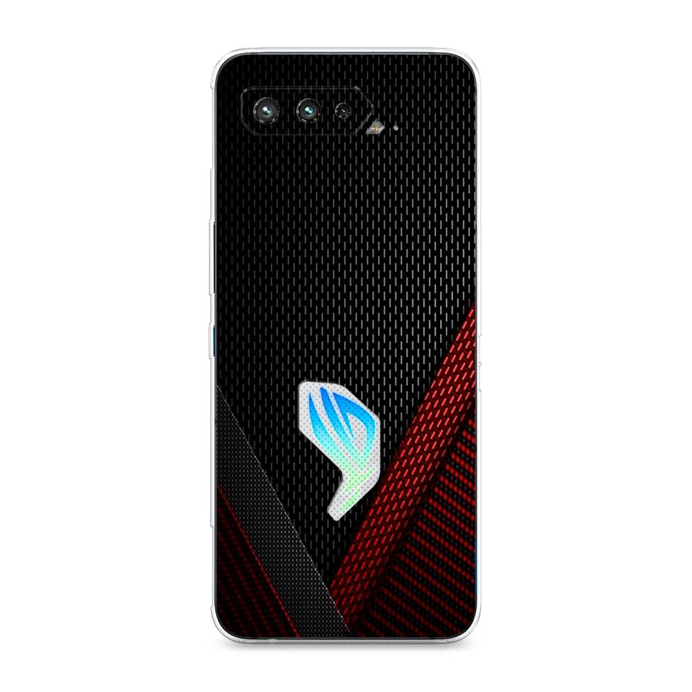 фото Чехол awog "красный карбон" для asus rog phone 5s