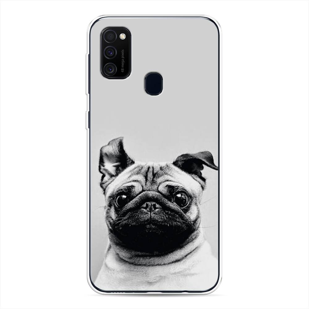 

Чехол Awog на Samsung Galaxy M30s/M21 "Ушастый мопс", Разноцветный, 29850-1