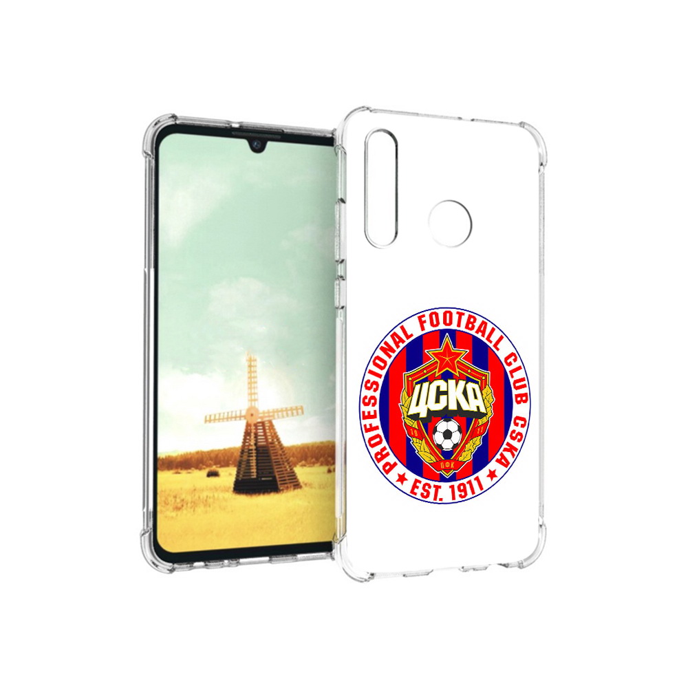 Чехол MyPads Tocco для Huawei P Smart+ ФК ЦСК логотип