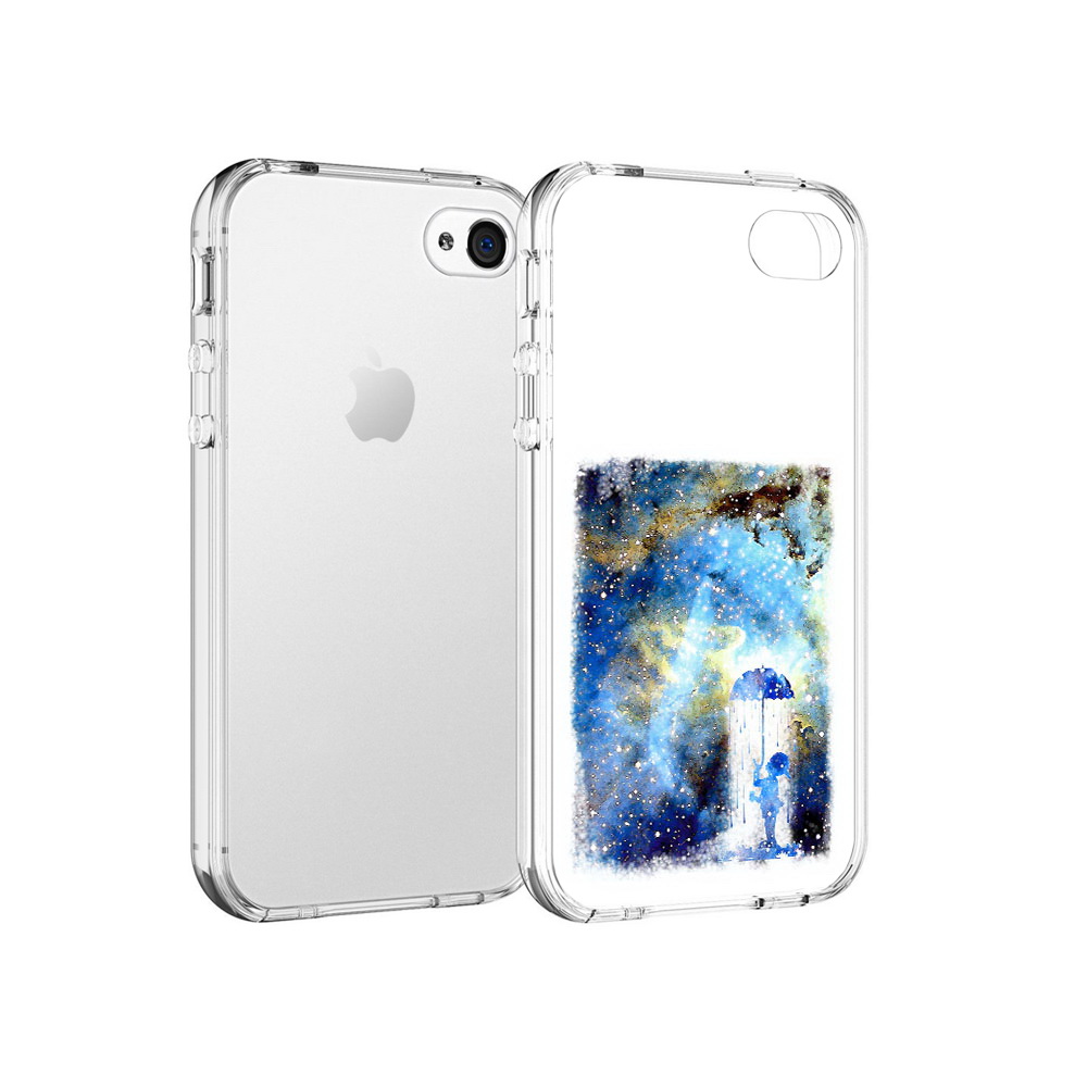 

Чехол MyPads Tocco для Apple iPhone 4 мальчик в небе, Прозрачный, Tocco
