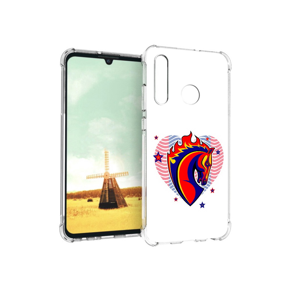 

Чехол MyPads Tocco для Huawei P Smart+ ФК ЦСЛ Лошадь, Прозрачный, Tocco