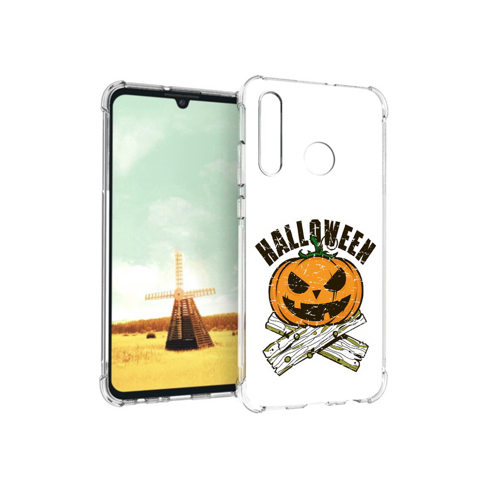 

Чехол MyPads Tocco для Huawei P Smart+ Хэллоуин доски тыква, Прозрачный, Tocco