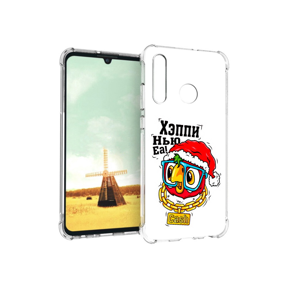 

Чехол MyPads Tocco для Huawei P Smart+ Хэппи нью еа, Прозрачный, Tocco
